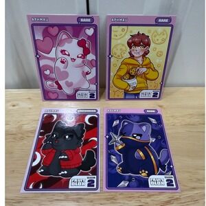 Aphmau Fruit Blox Season 2 FOUR Trading Cards TCG RARE AARON ZANE KC NOI